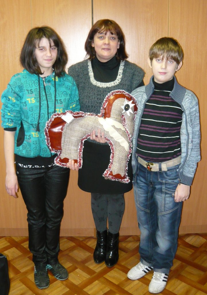 Маша  и Влад с Мариной Викторовной